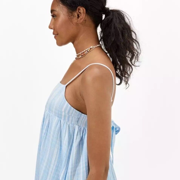 American Eagle Plaid Tie Back Mini Dress - Picture 2 of 6